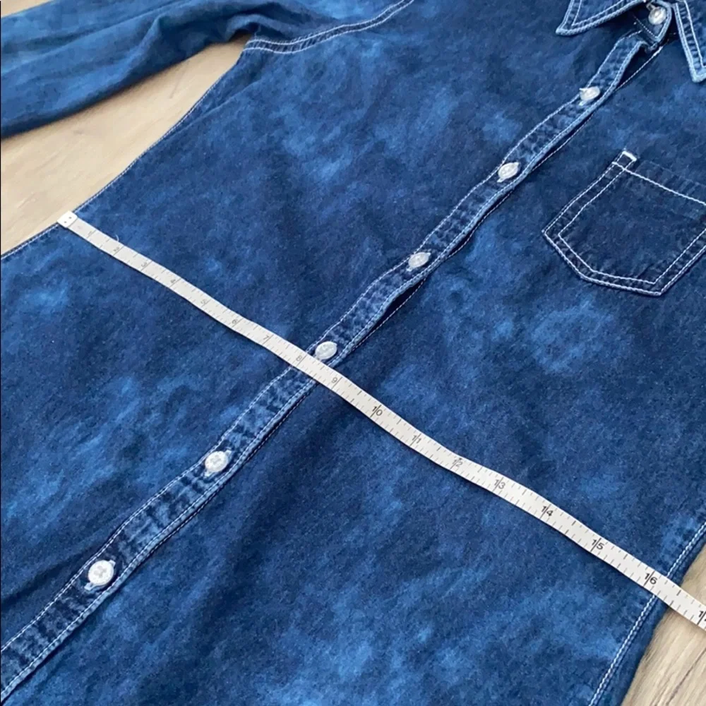 Justice Girl Denim Blouse / Shirt Size 16